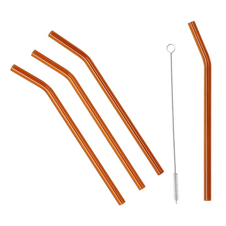 Malle straw 4パック - brown - Broste Copenhagen | ブロスト コペンハーゲン