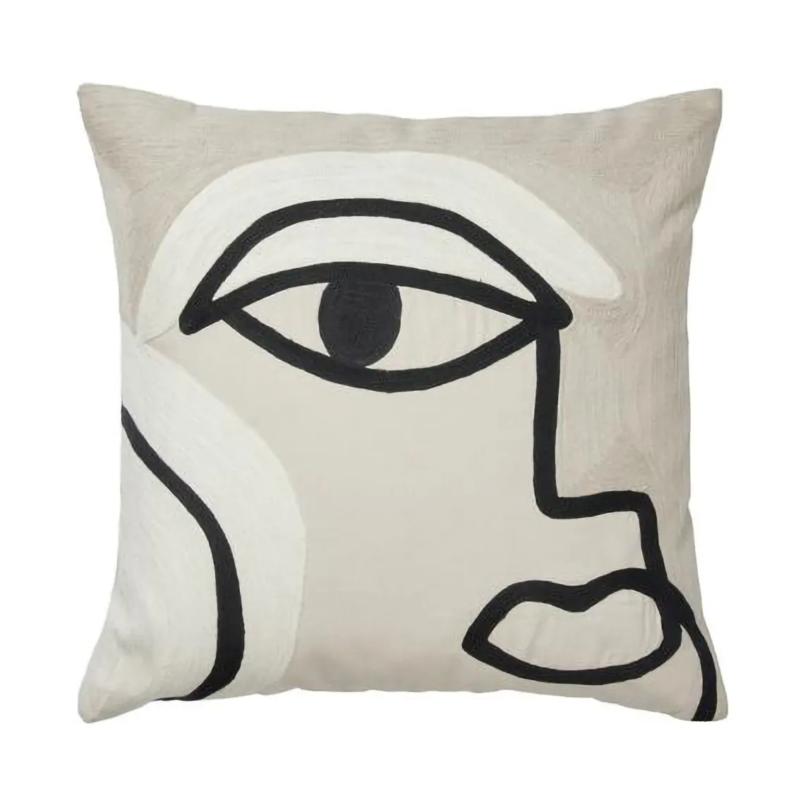 Manon クッションカバー 50x50 cm, Black Broste Copenhagen | ブロスト コペンハーゲン