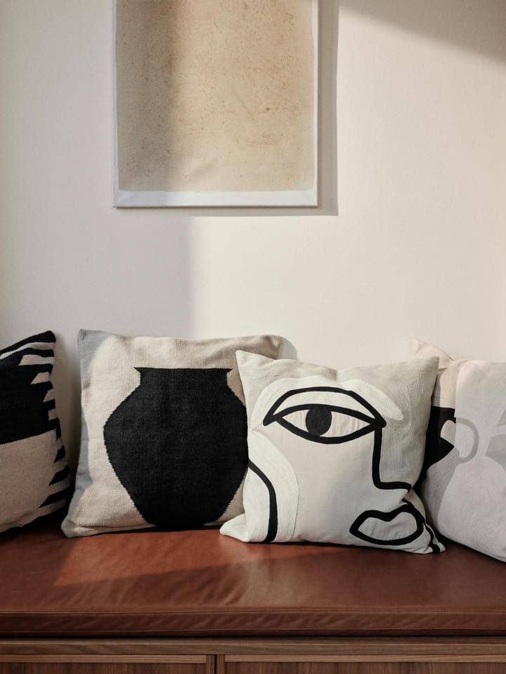 Manon クッションカバー 50x50 cm, Black Broste Copenhagen | ブロスト コペンハーゲン