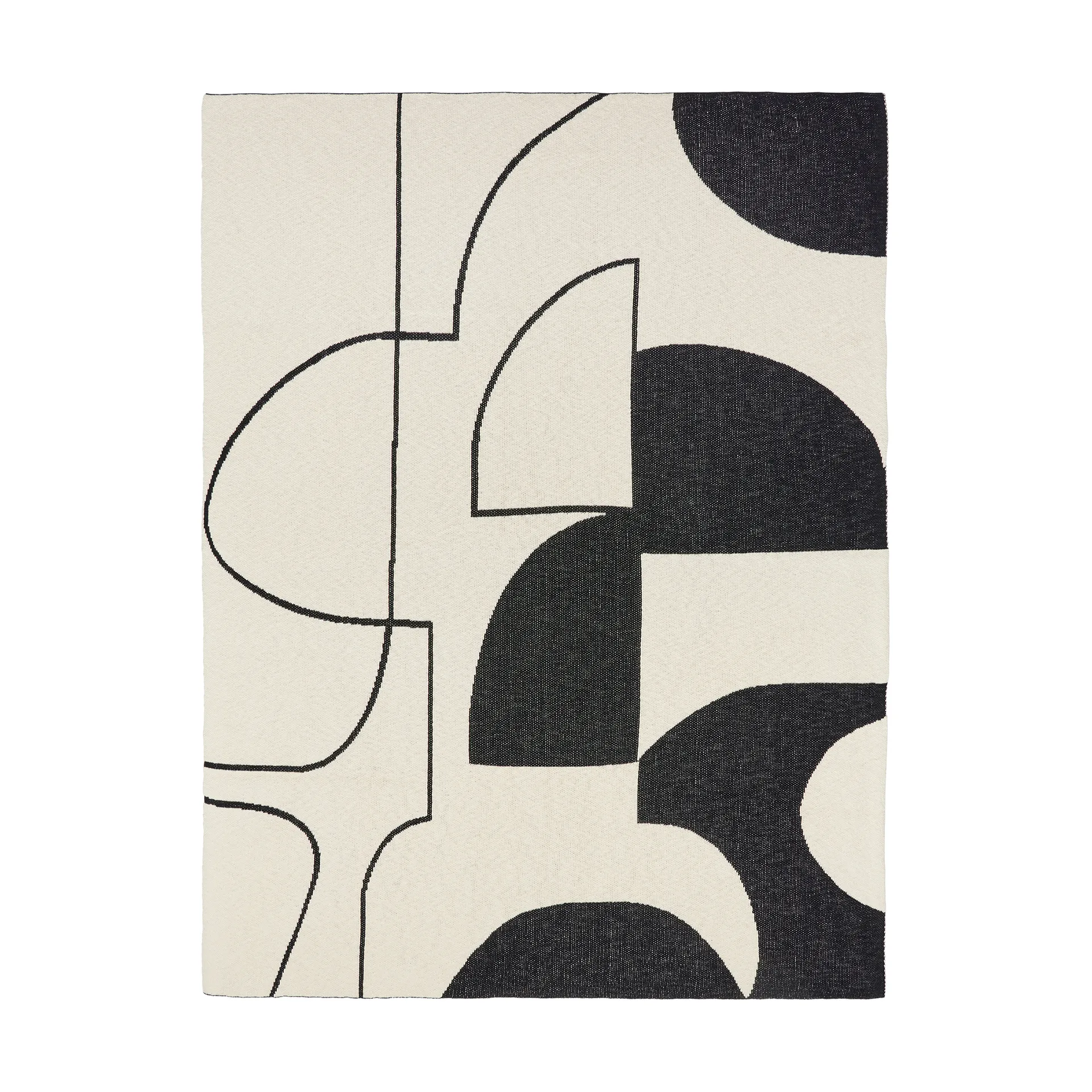 Maren スロー 130x180 cm, Black-off white Broste Copenhagen | ブロスト コペンハーゲン