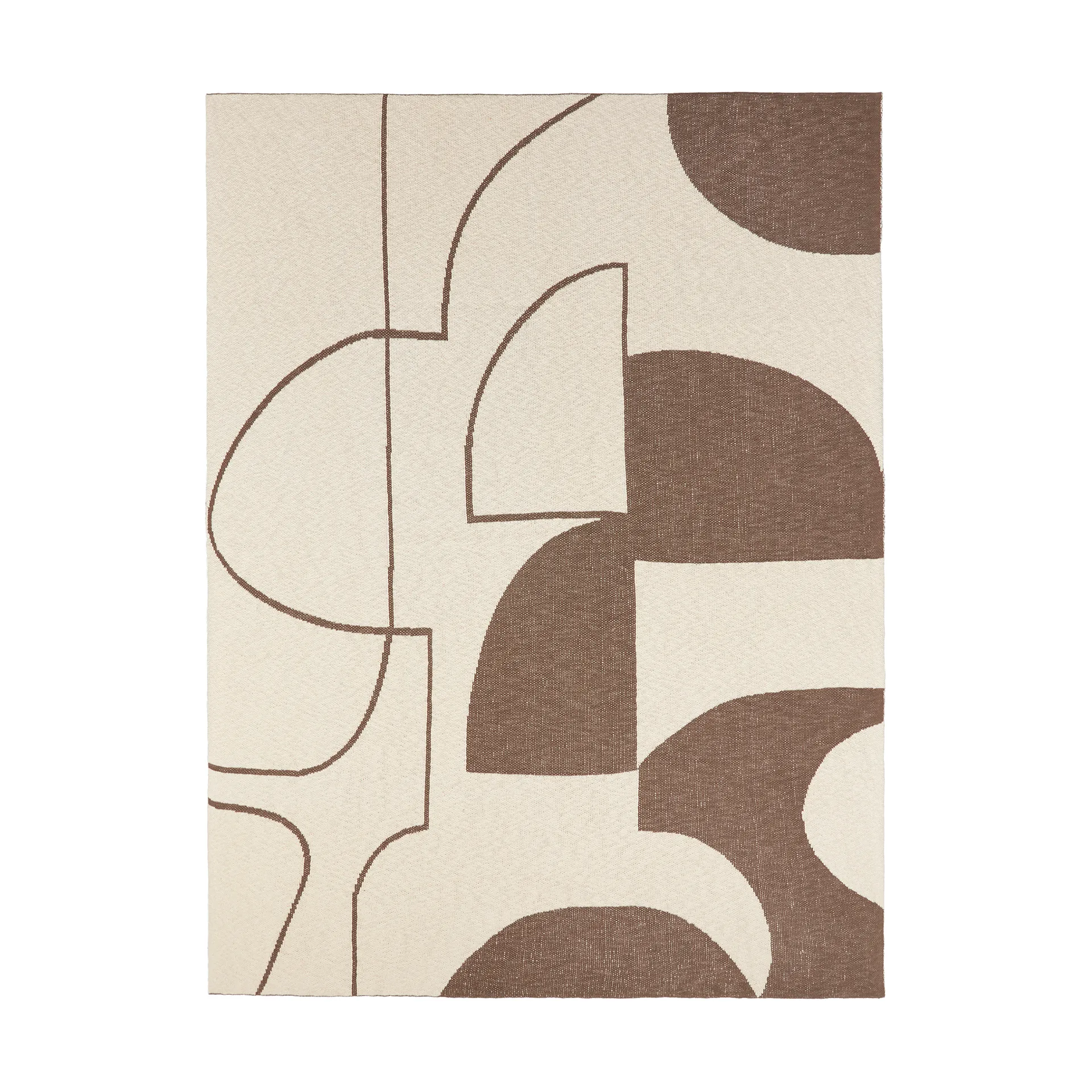 Maren スロー 130x180 cm, Kangaroo brown-off white Broste Copenhagen | ブロスト コペンハーゲン