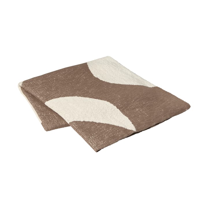 Maren スロー 130x180 cm, Kangaroo brown-off white Broste Copenhagen | ブロスト コペンハーゲン
