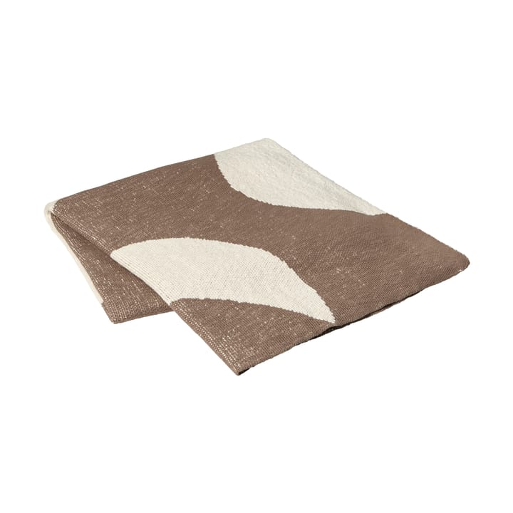 Maren スロー 130x180 cm - Kangaroo brown-off white - Broste Copenhagen | ブロスト コペンハーゲン