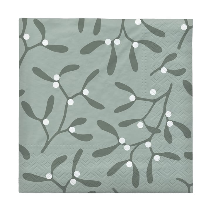 Mistletoe ペーパーナプキン 33x33 cm 20枚 - White - Broste Copenhagen | ブロスト コペンハーゲン