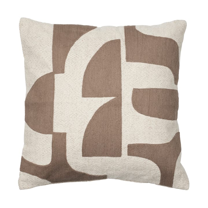 Mundo クッションカバー 50x50 cm, Kangaroo brown-off white Broste Copenhagen | ブロスト コペンハーゲン
