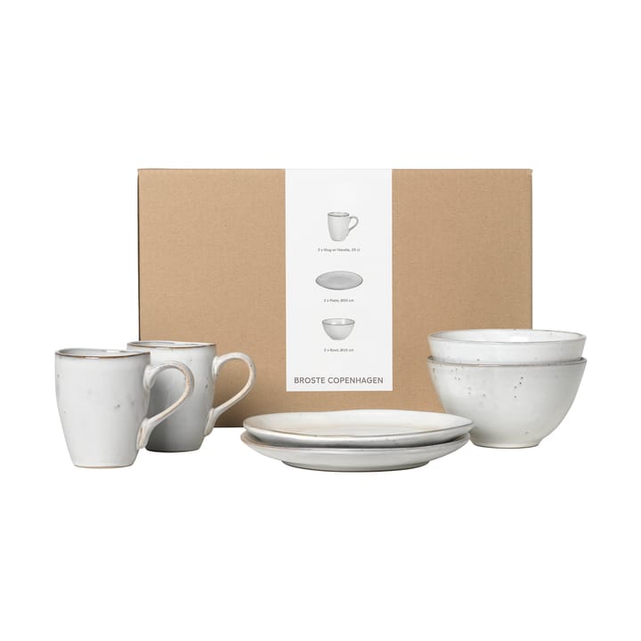 Nordic Sand ブレックファーストセット(２人用) - 6 pieces - Broste Copenhagen | ブロスト コペンハーゲン