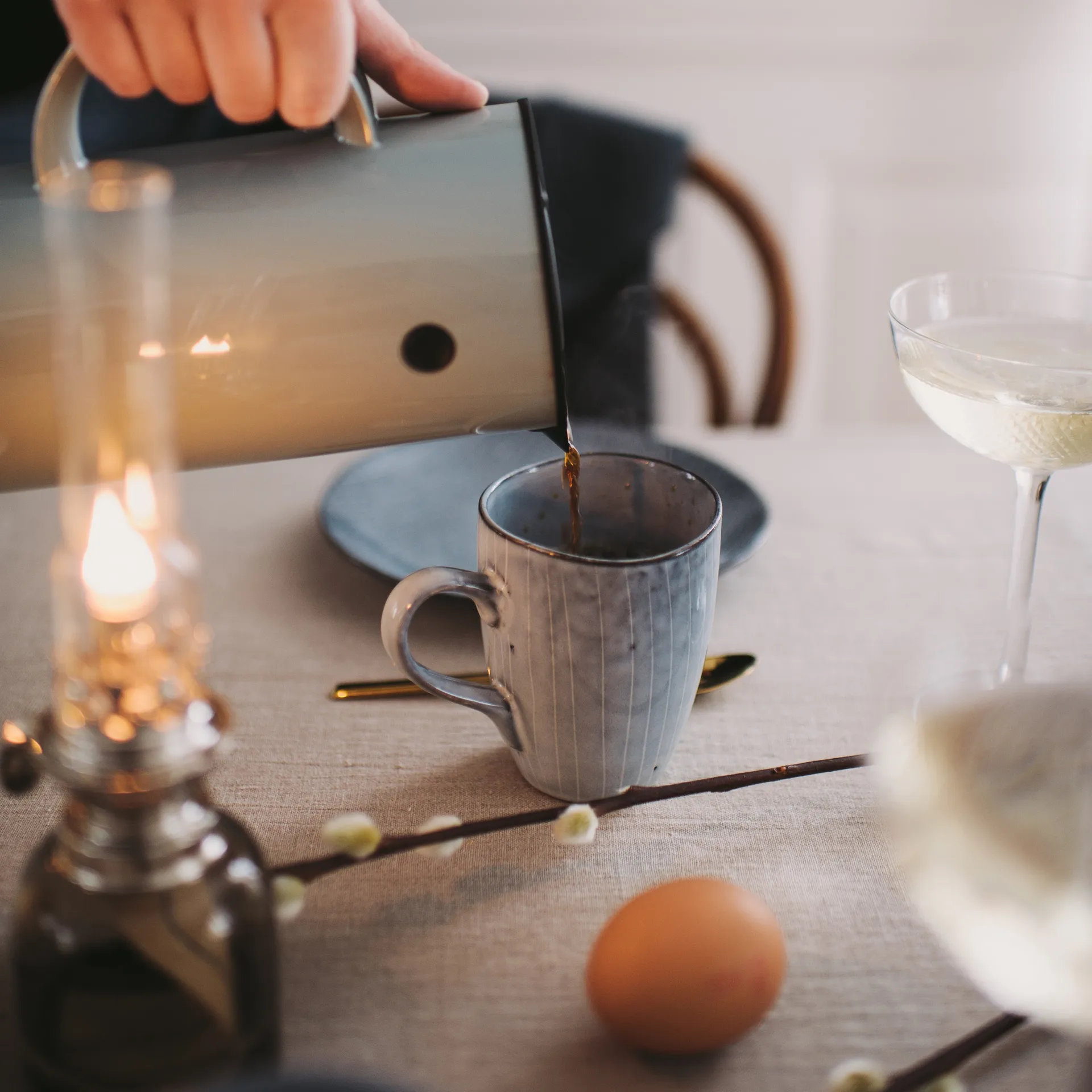 Nordic sea マグ ハンドル付き, 10 cm Broste Copenhagen | ブロスト コペンハーゲン