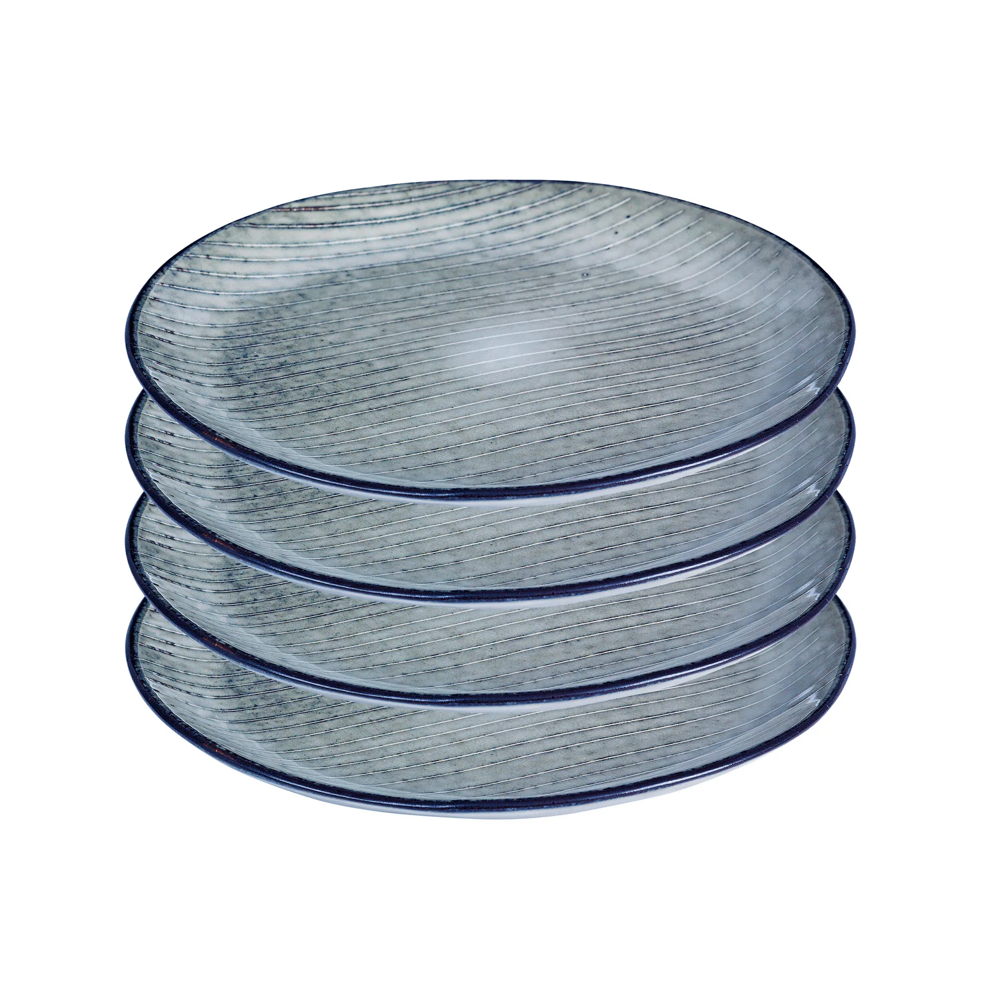 Nordic sea プレート 4枚セット Ø 20 cm Broste Copenhagen | ブロスト コペンハーゲン