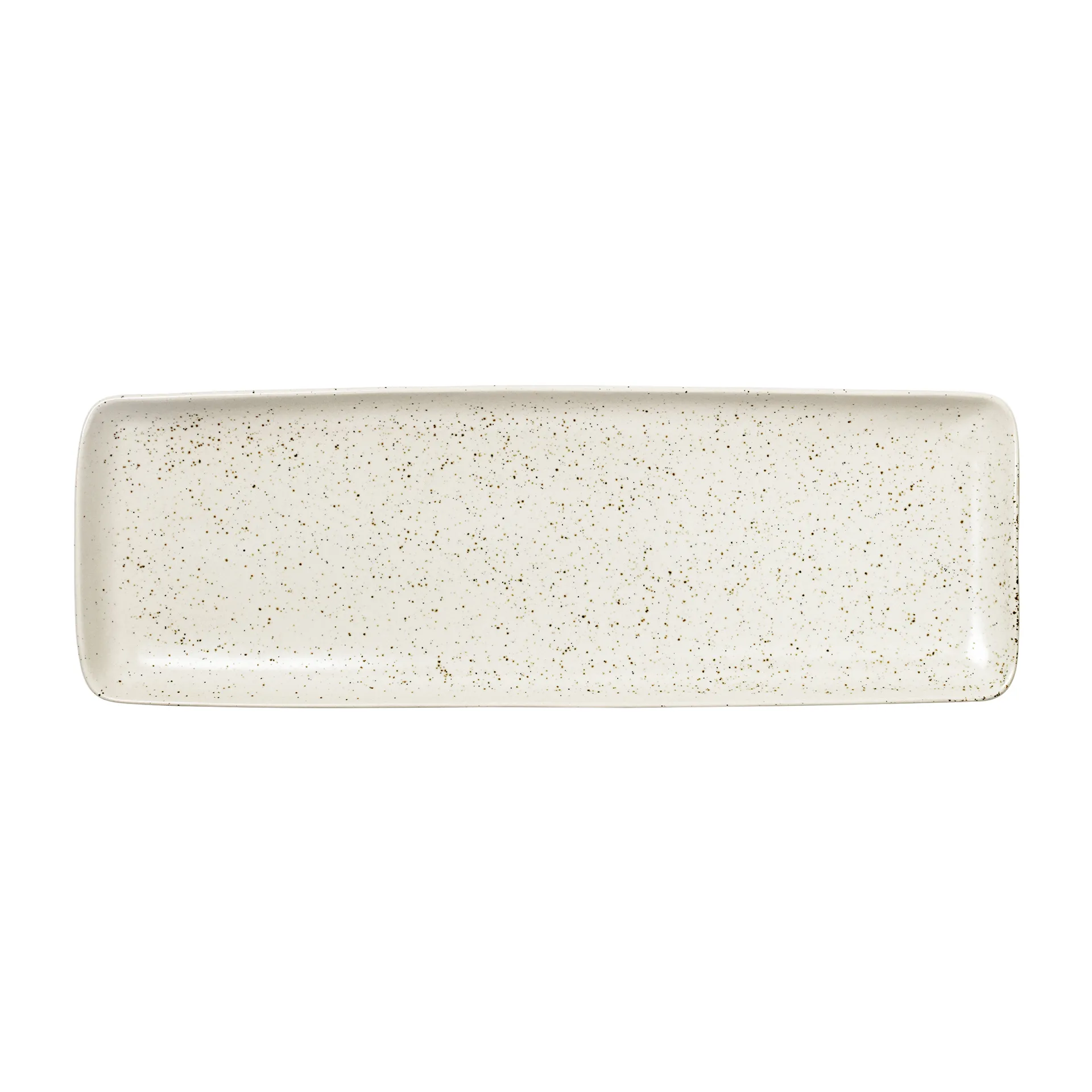 Nordic Vanilla 長方形 ソーサー  12.5x35 cm, Cream with grains Broste Copenhagen | ブロスト コペンハーゲン