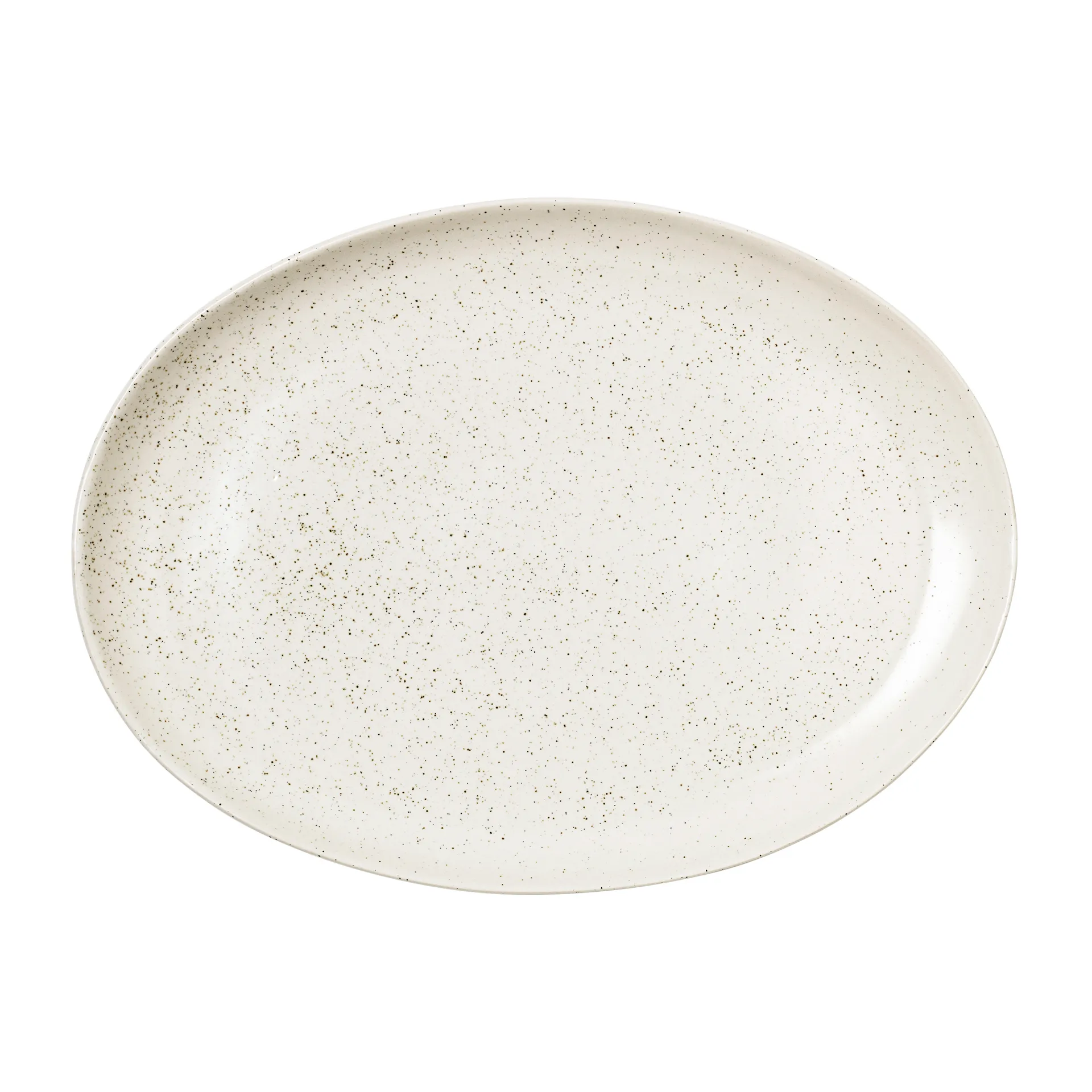 Nordic Vanilla ソーサー オーバル 35.5 cm, Cream with grains Broste Copenhagen | ブロスト コペンハーゲン
