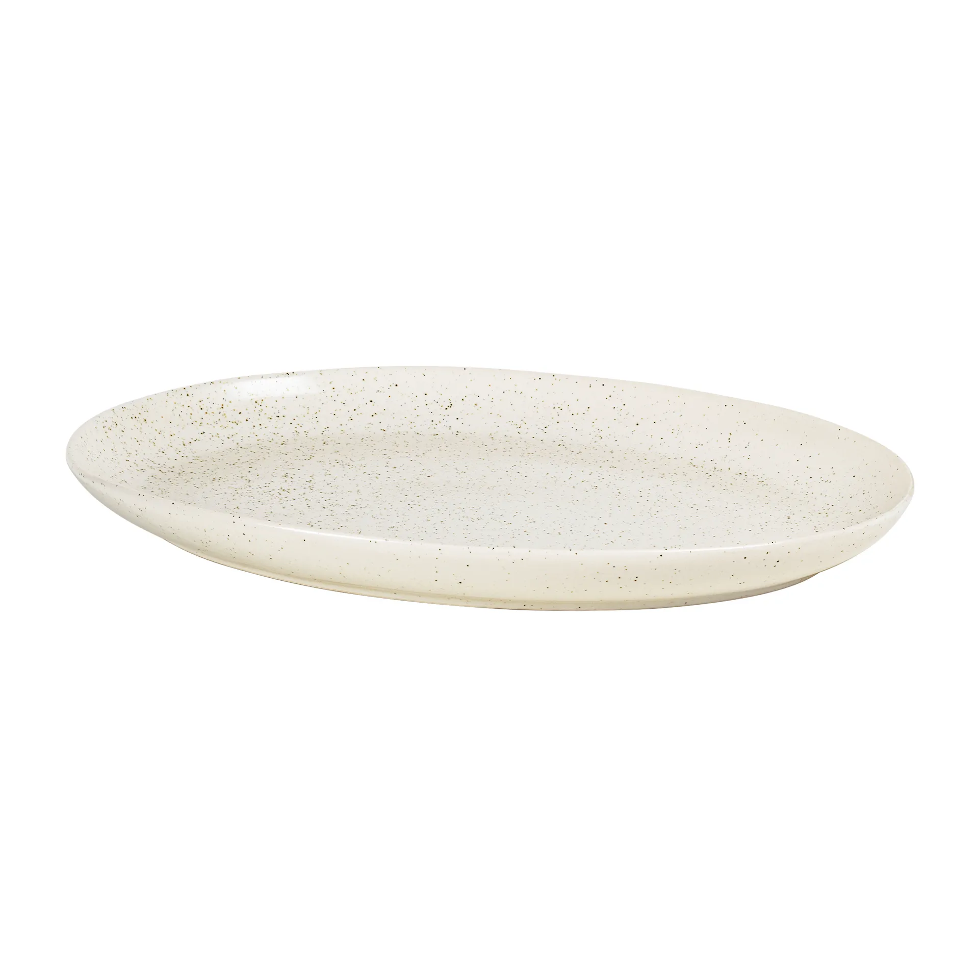 Nordic Vanilla ソーサー オーバル 35.5 cm, Cream with grains Broste Copenhagen | ブロスト コペンハーゲン