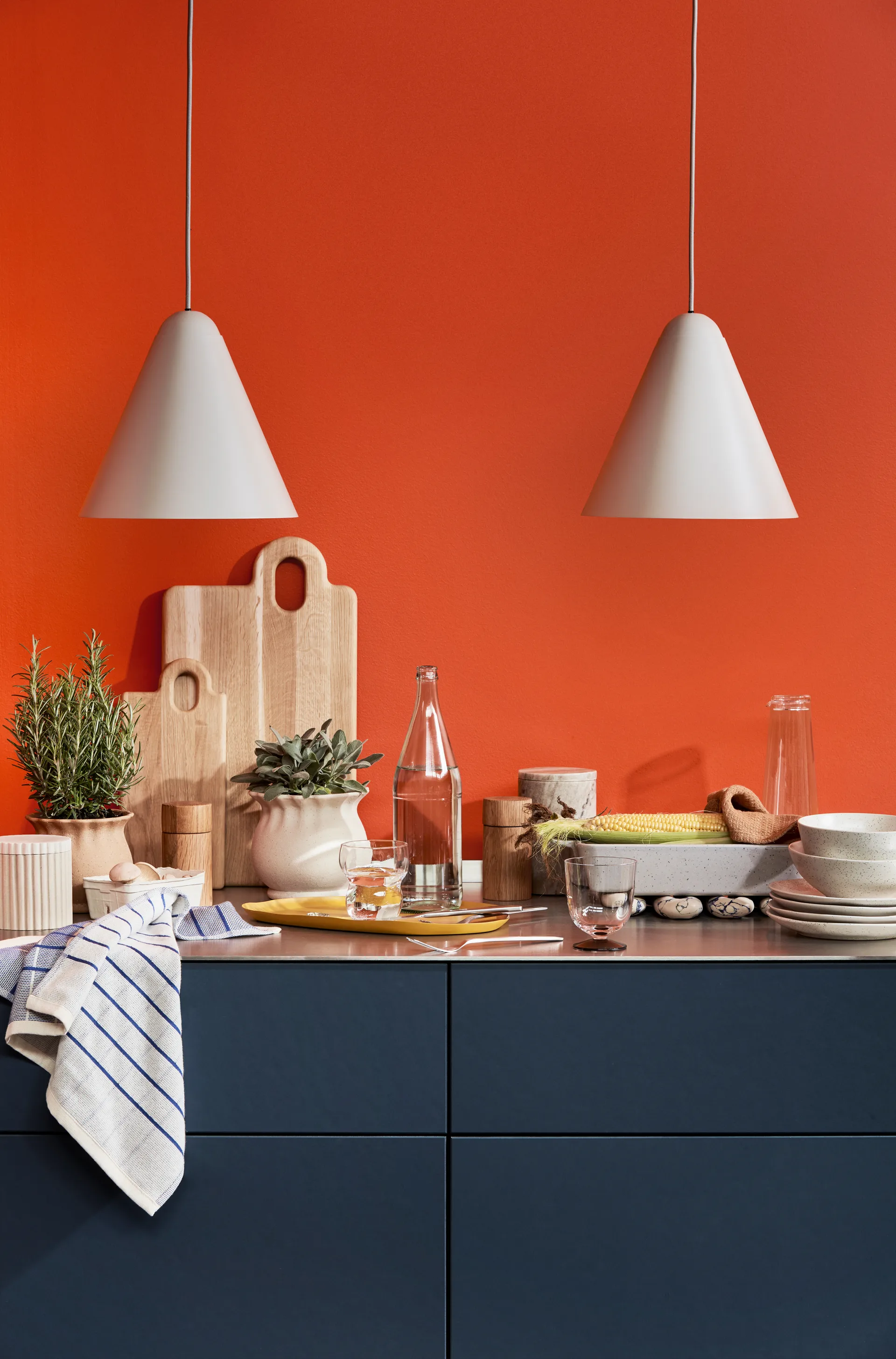 Olina カッティングボード 25x45.5 cm, Natural oiled Broste Copenhagen | ブロスト コペンハーゲン