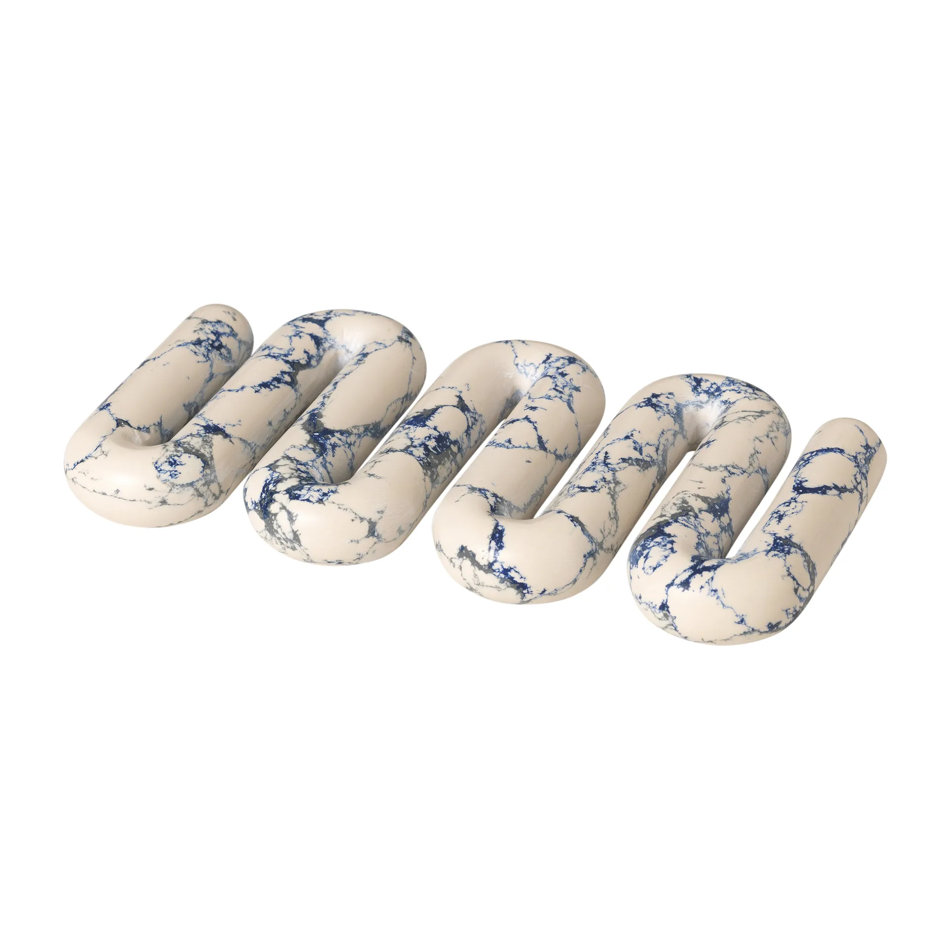Orla トリベット 14x25 cm, White-spectrum blue Broste Copenhagen | ブロスト コペンハーゲン