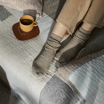 Patch クッションカバー 60x60 cm - beige-brown - Broste Copenhagen | ブロスト コペンハーゲン
