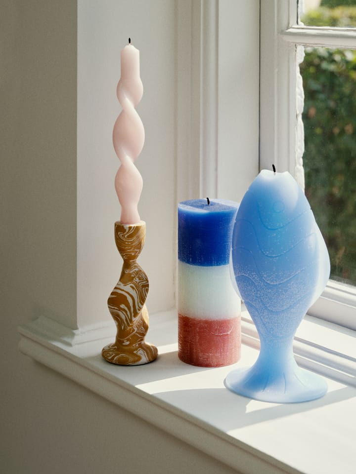 Rainbow ブロックキャンドル 17 cm, Blue lagoon Broste Copenhagen | ブロスト コペンハーゲン