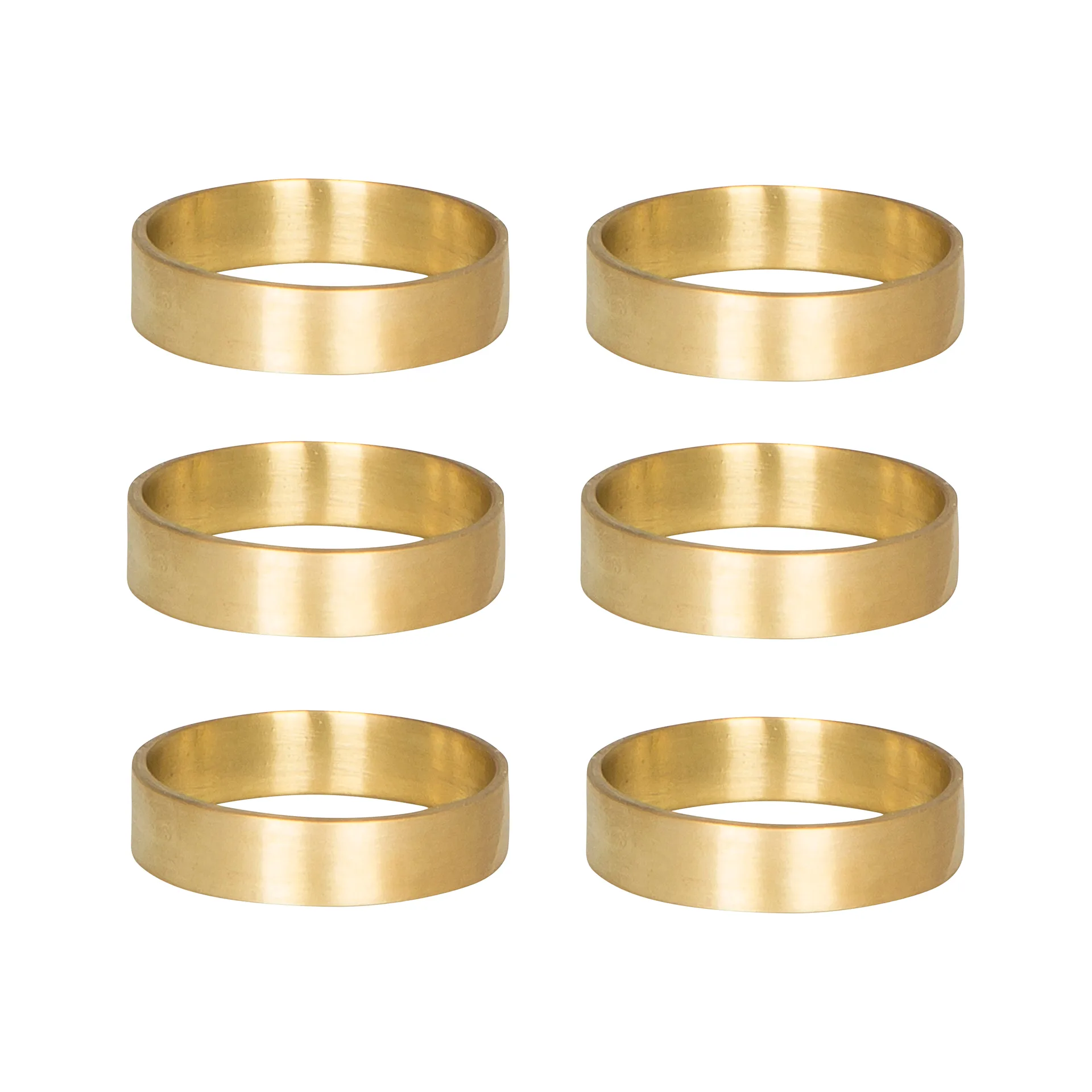 Ring ナプキンリング 6パック, matte brass Broste Copenhagen | ブロスト コペンハーゲン