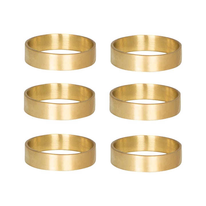 Ring ナプキンリング 6パック - matte brass - Broste Copenhagen | ブロスト コペンハーゲン