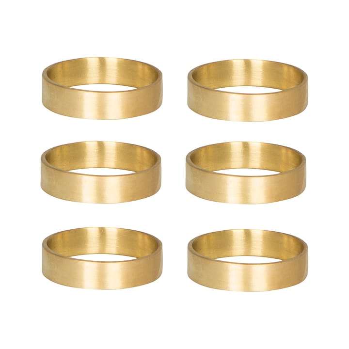 Ring ナプキンリング 6パック - matte brass - Broste Copenhagen | ブロスト コペンハーゲン