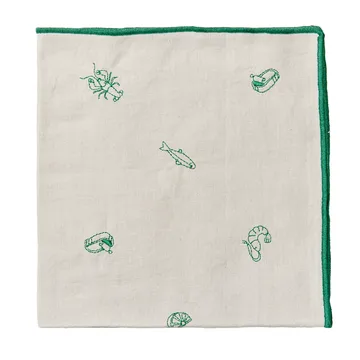 Sea ス ファブリック ナプキン 45x45 cm - Jelly green - Broste Copenhagen | ブロスト コペンハーゲン