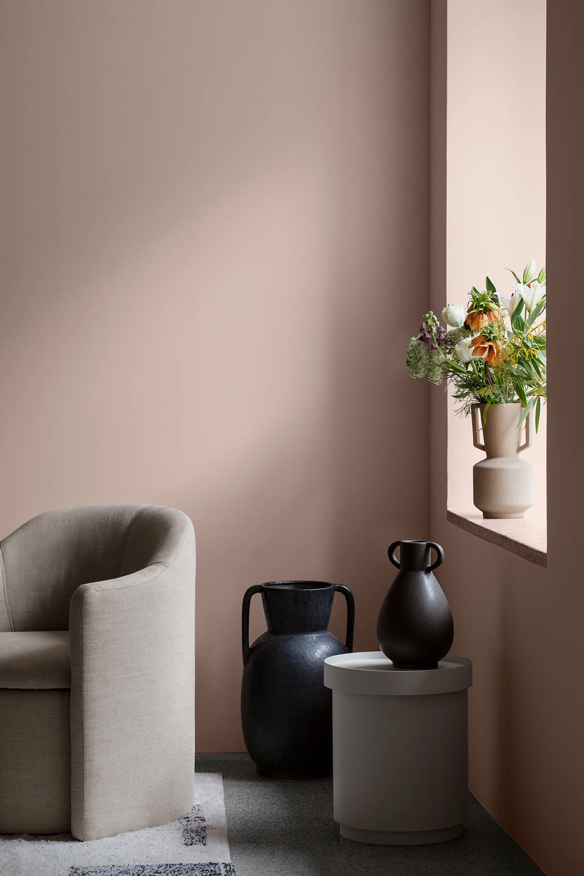 Simi 花瓶 52 cm, Antique grey-black Broste Copenhagen | ブロスト コペンハーゲン