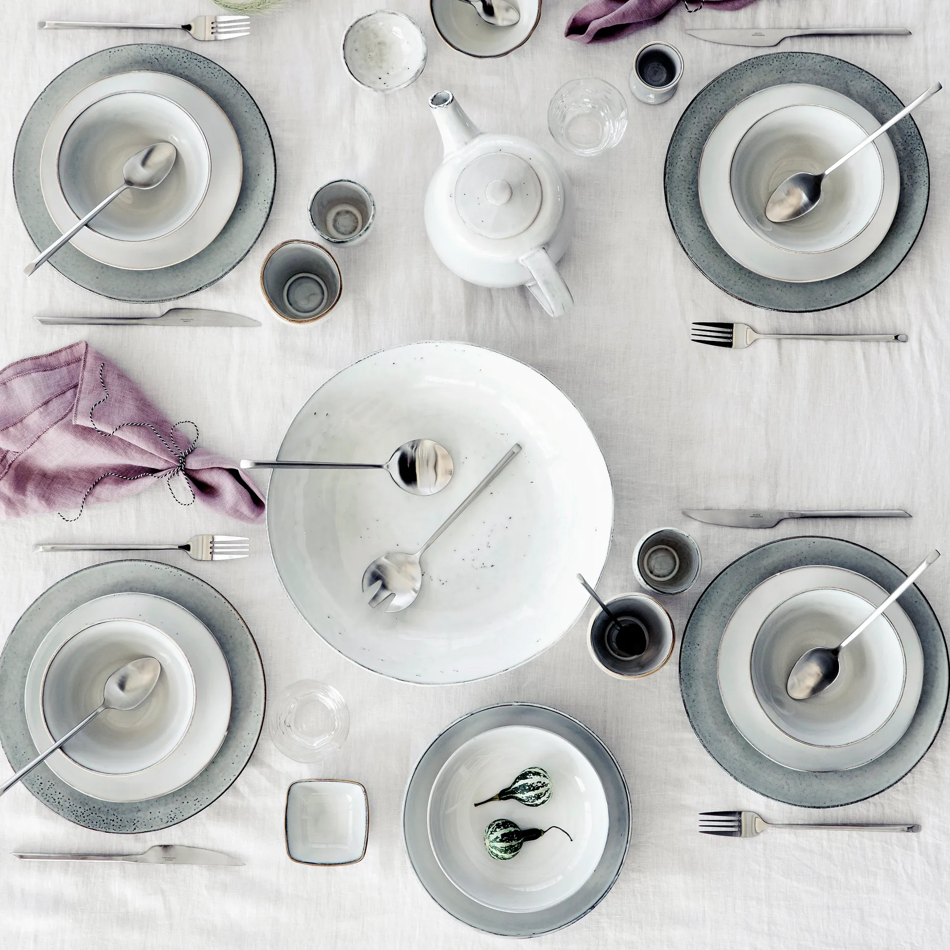 Sletten カトラリー セット 16 ピース, matt stainless steel Broste Copenhagen | ブロスト コペンハーゲン