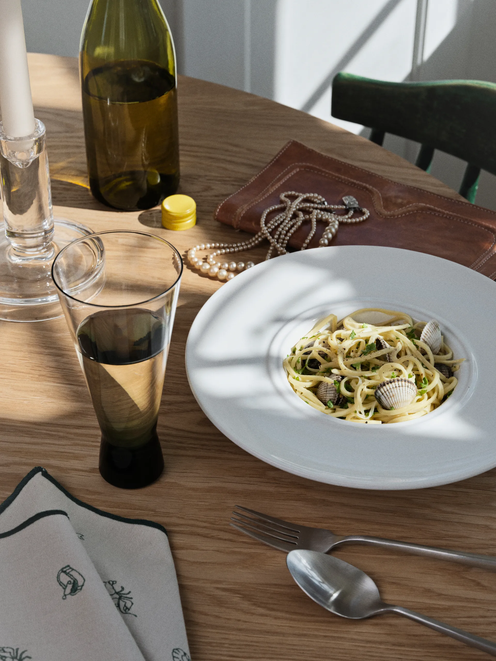 Stevns パスタプレート Ø26 cm, Chalk white Broste Copenhagen | ブロスト コペンハーゲン