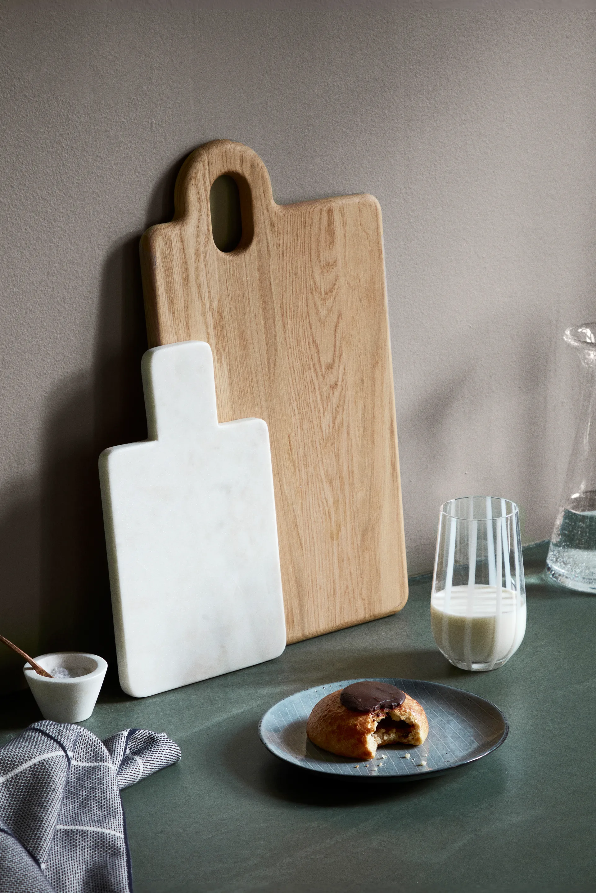 Stripe ドリンクグラス 55 cl, Clear-white stripes Broste Copenhagen | ブロスト コペンハーゲン