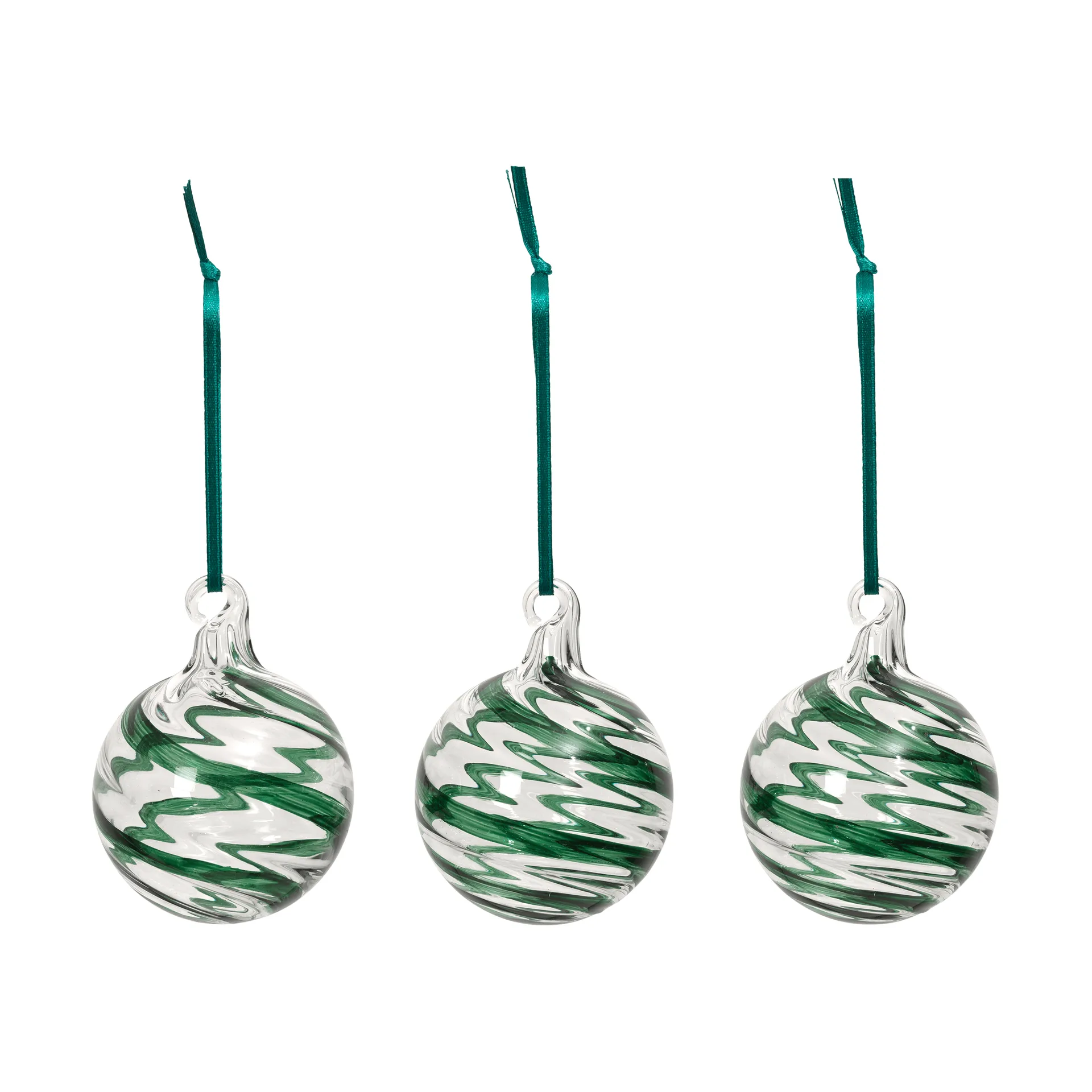 Swirl クリスマスオーナメント, Deep Forest-Clear Broste Copenhagen | ブロスト コペンハーゲン