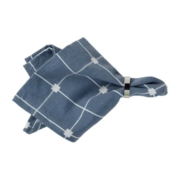 Tila ファブリック ナプキン 45x45 cm - Maritime blue-off white - Broste Copenhagen | ブロスト コペンハーゲン