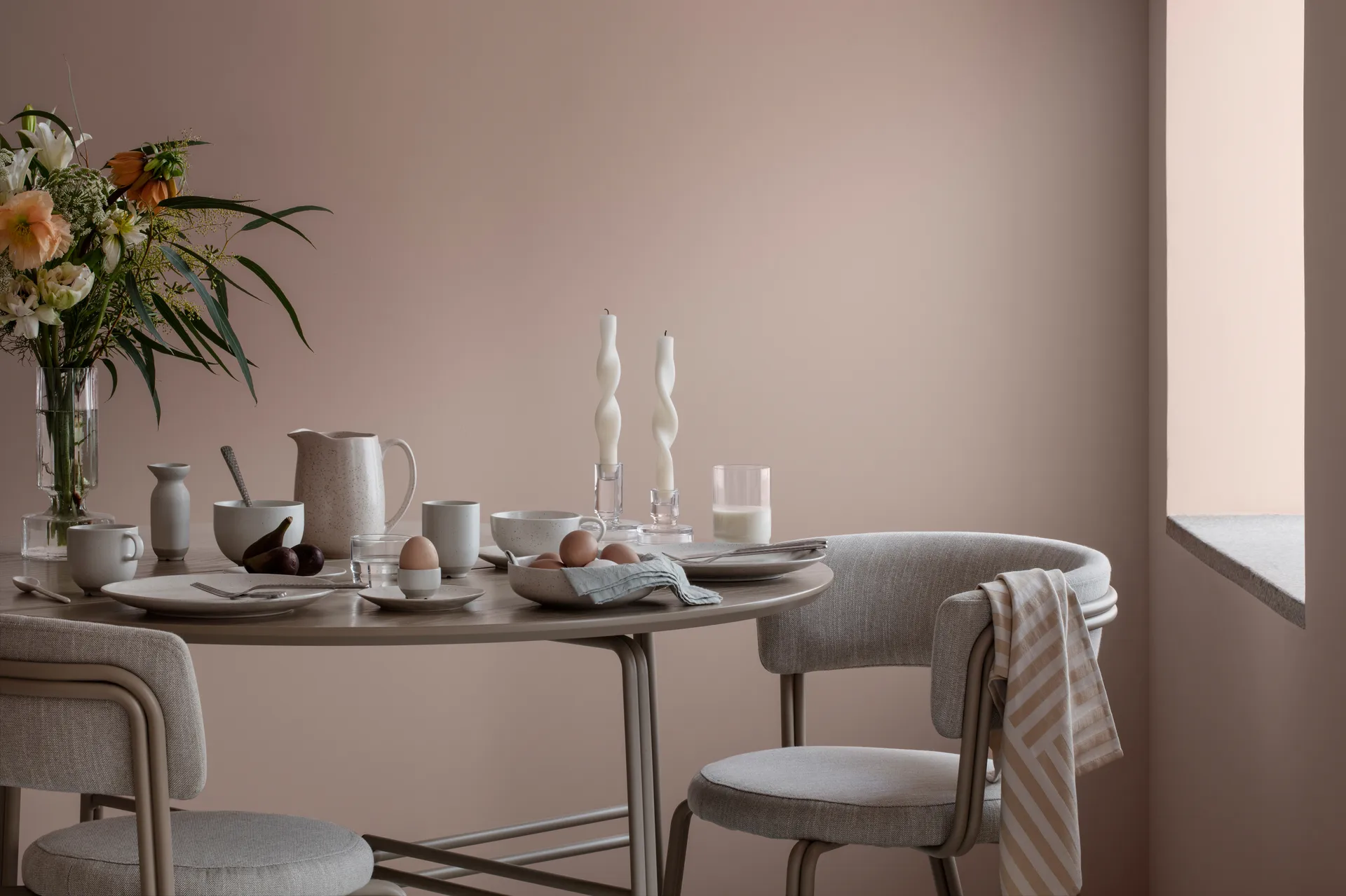 Twist ツイストキャンドル 23 cm 2パック, Pure white Broste Copenhagen | ブロスト コペンハーゲン