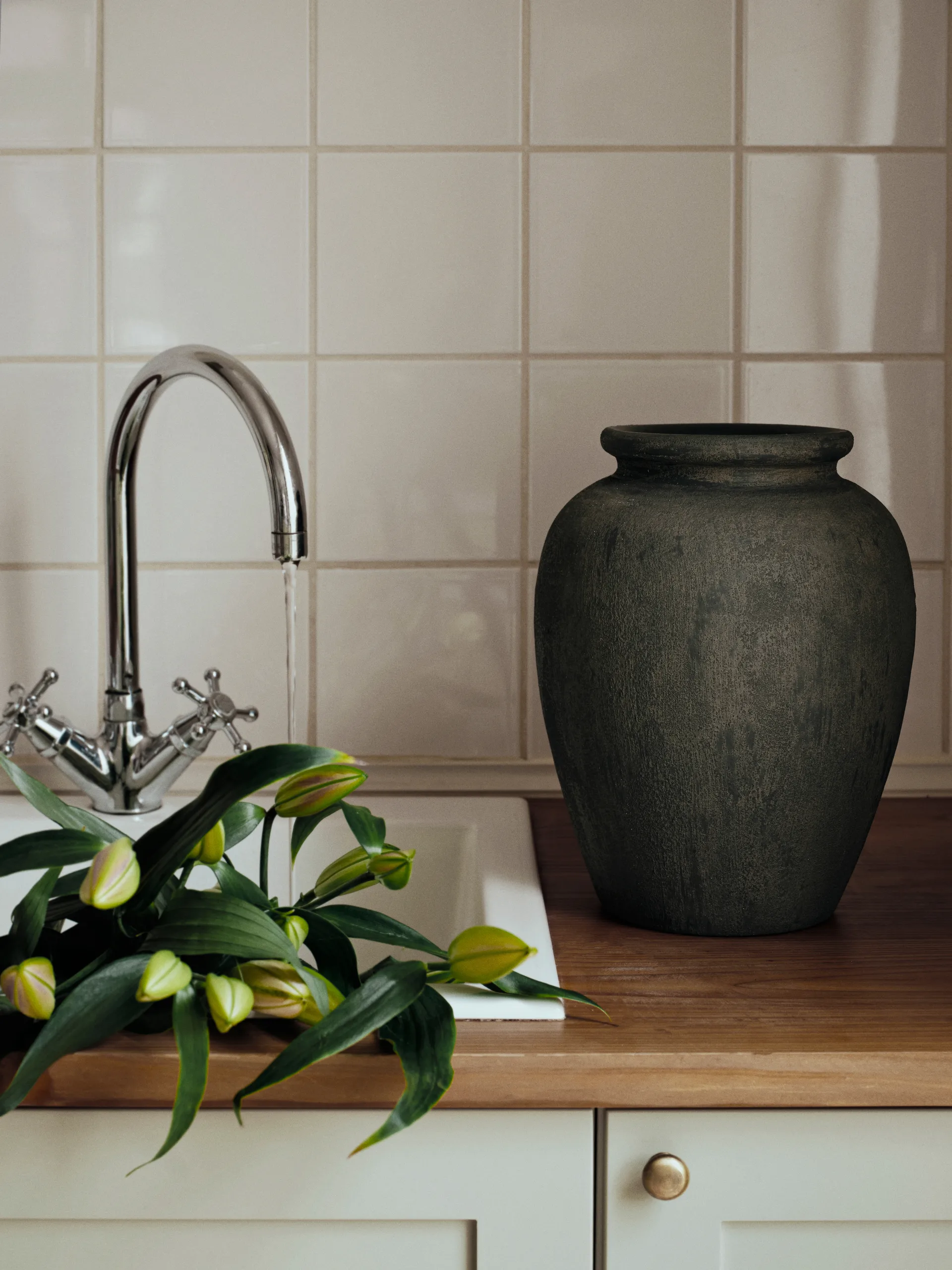 Uma 花瓶, Rustic dark brown, 30 cm Broste Copenhagen | ブロスト コペンハーゲン