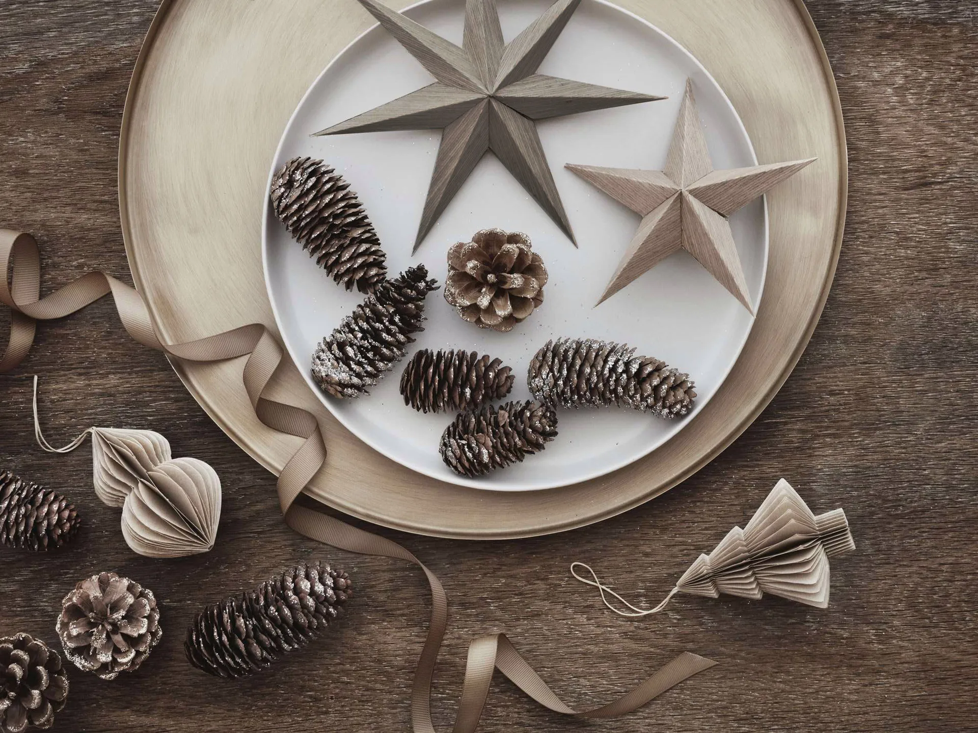 Venice 木製 star Ø20 cm, Fungi Broste Copenhagen | ブロスト コペンハーゲン