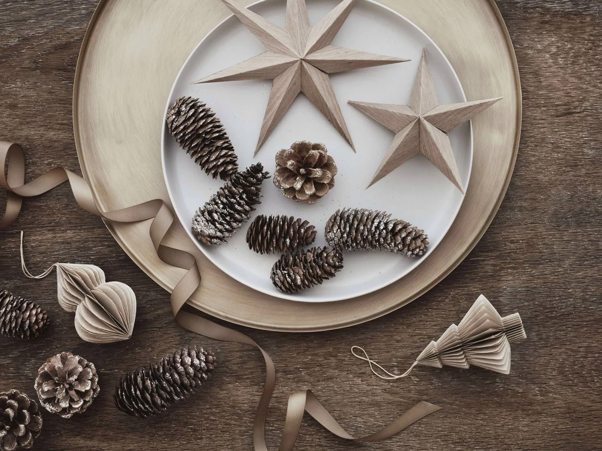 Venice 木製 star Ø20 cm, Natural Broste Copenhagen | ブロスト コペンハーゲン