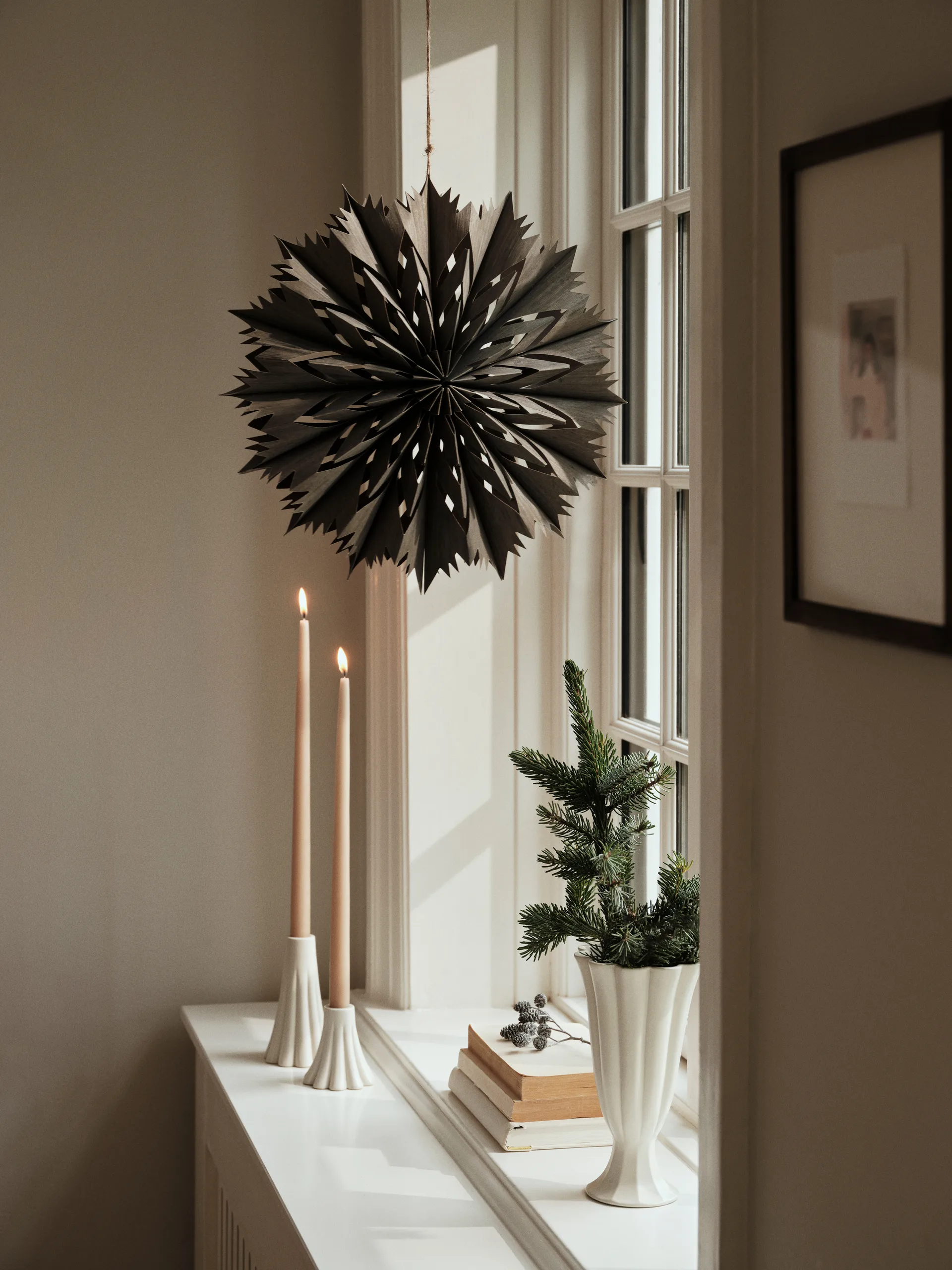 Venja デコレーションスター M Ø40 cm, Fungi Grey Broste Copenhagen | ブロスト コペンハーゲン