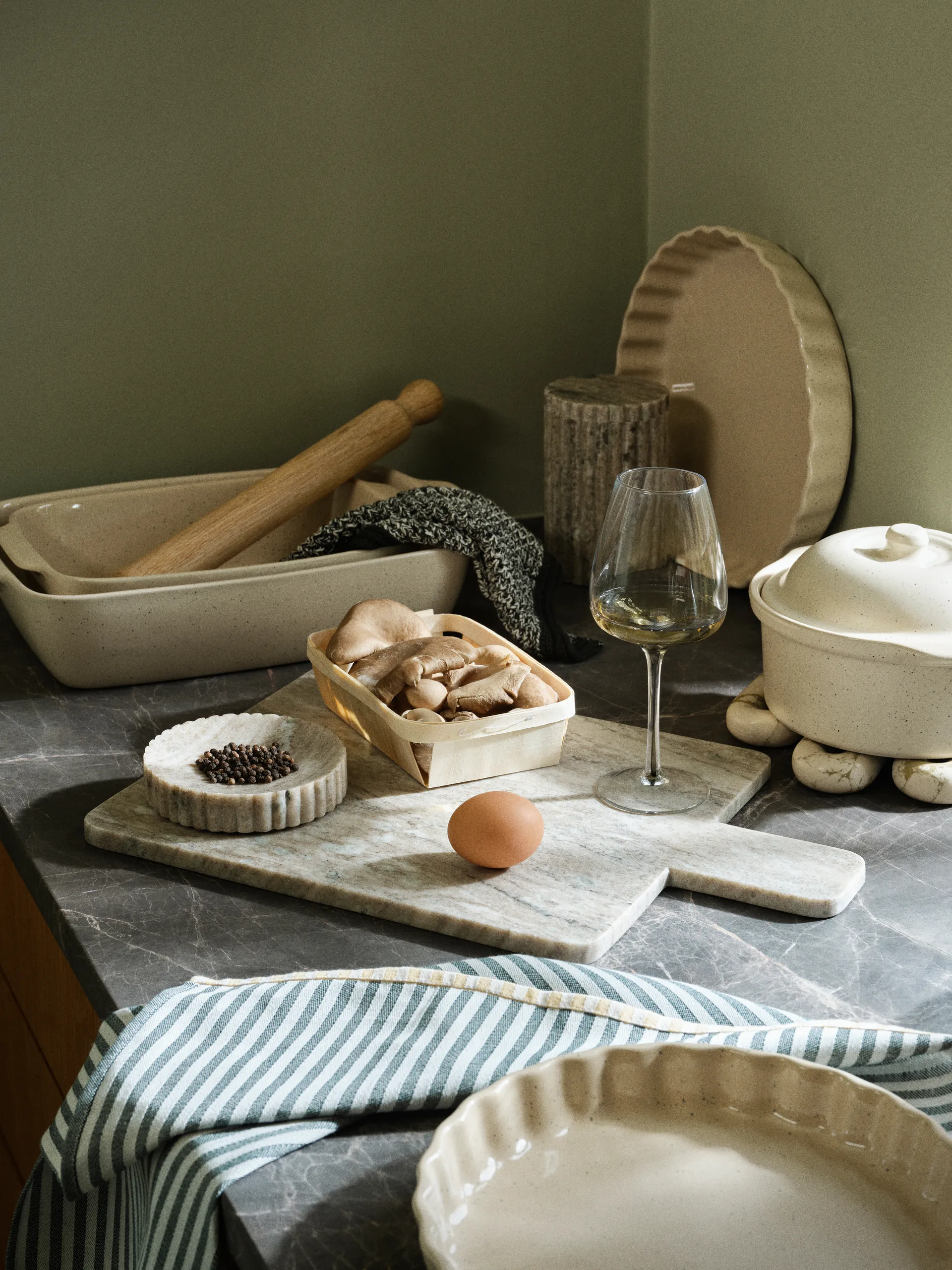 Vig オーブンプルーフ 皿 20.5x33 cm, Beige Broste Copenhagen | ブロスト コペンハーゲン