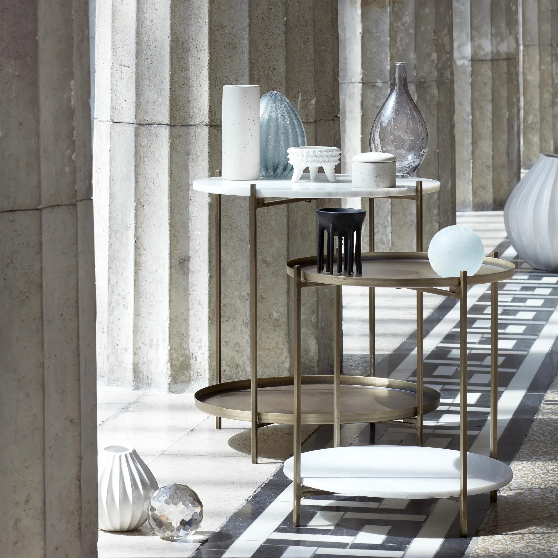 Wide 花瓶 アイボリー, 15 cm Broste Copenhagen | ブロスト コペンハーゲン