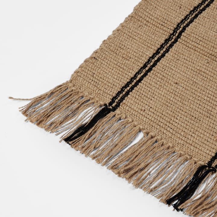 Yuki ランナーラグ, Black-natural, 70x140 cm Broste Copenhagen | ブロスト コペンハーゲン