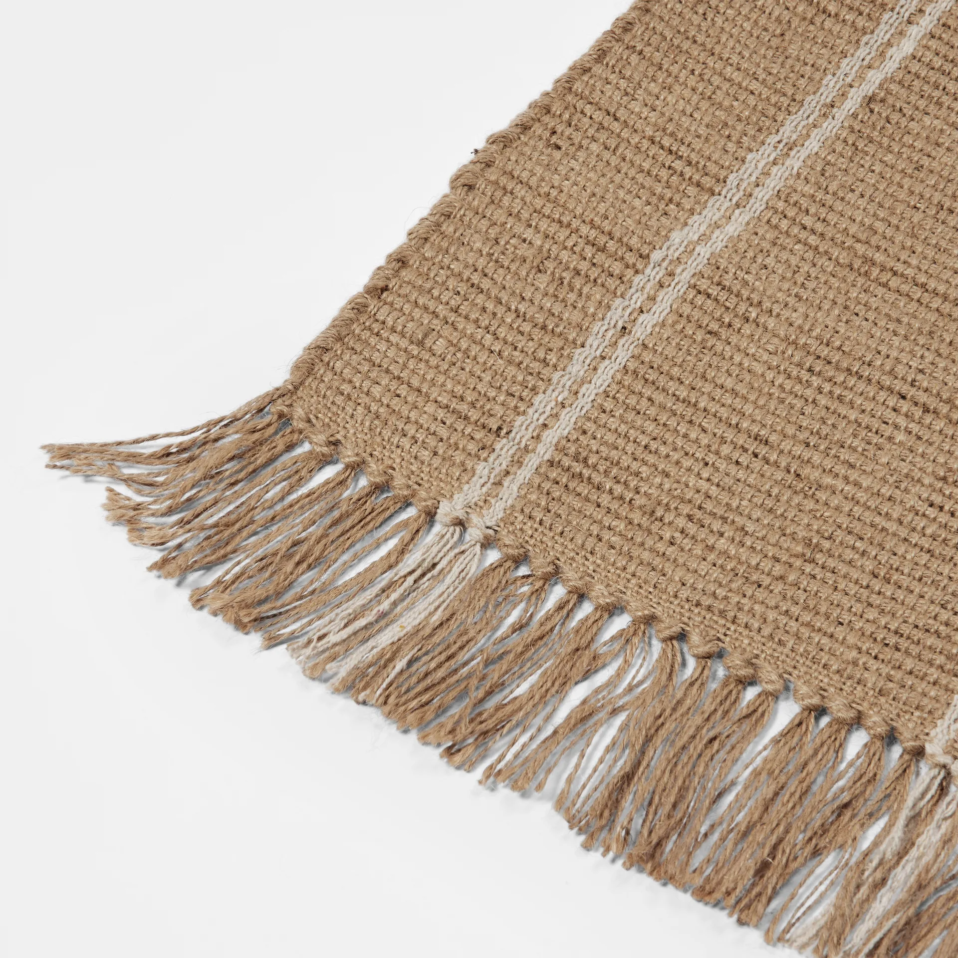 Yuki ランナーラグ, White-natural, 70x140 cm Broste Copenhagen | ブロスト コペンハーゲン