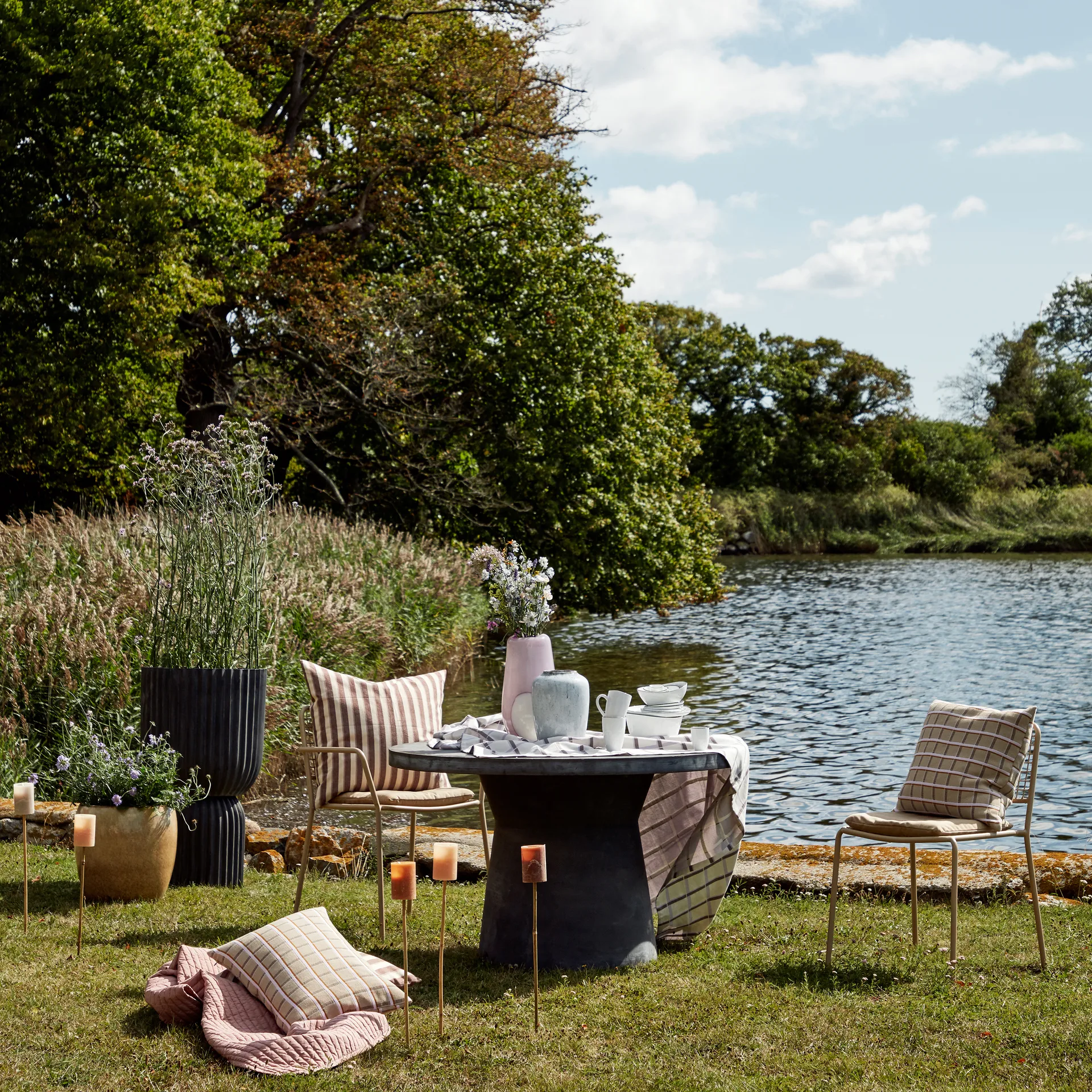 Zappa テーブルクロス 160x200 cm, orchid hush light purple Broste Copenhagen | ブロスト コペンハーゲン