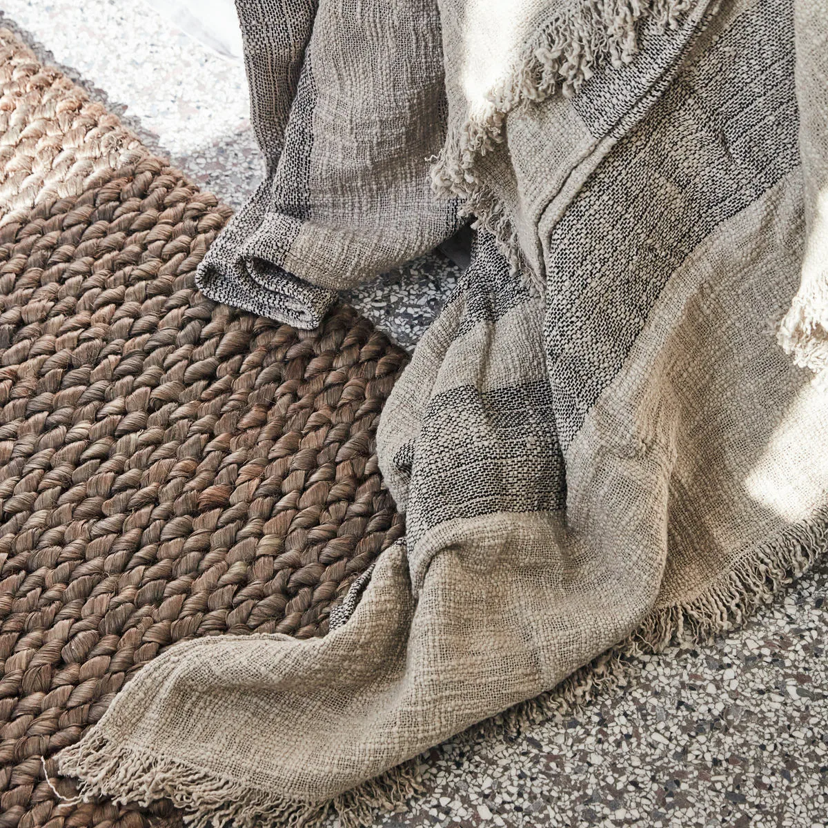 Ashild ベッドスプレッド 160x280 cm, Haze-coal byNORD