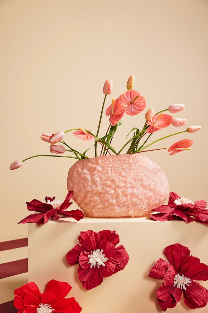 Corallo 花瓶 L 15x45 cm, Pink Byon | バイオン