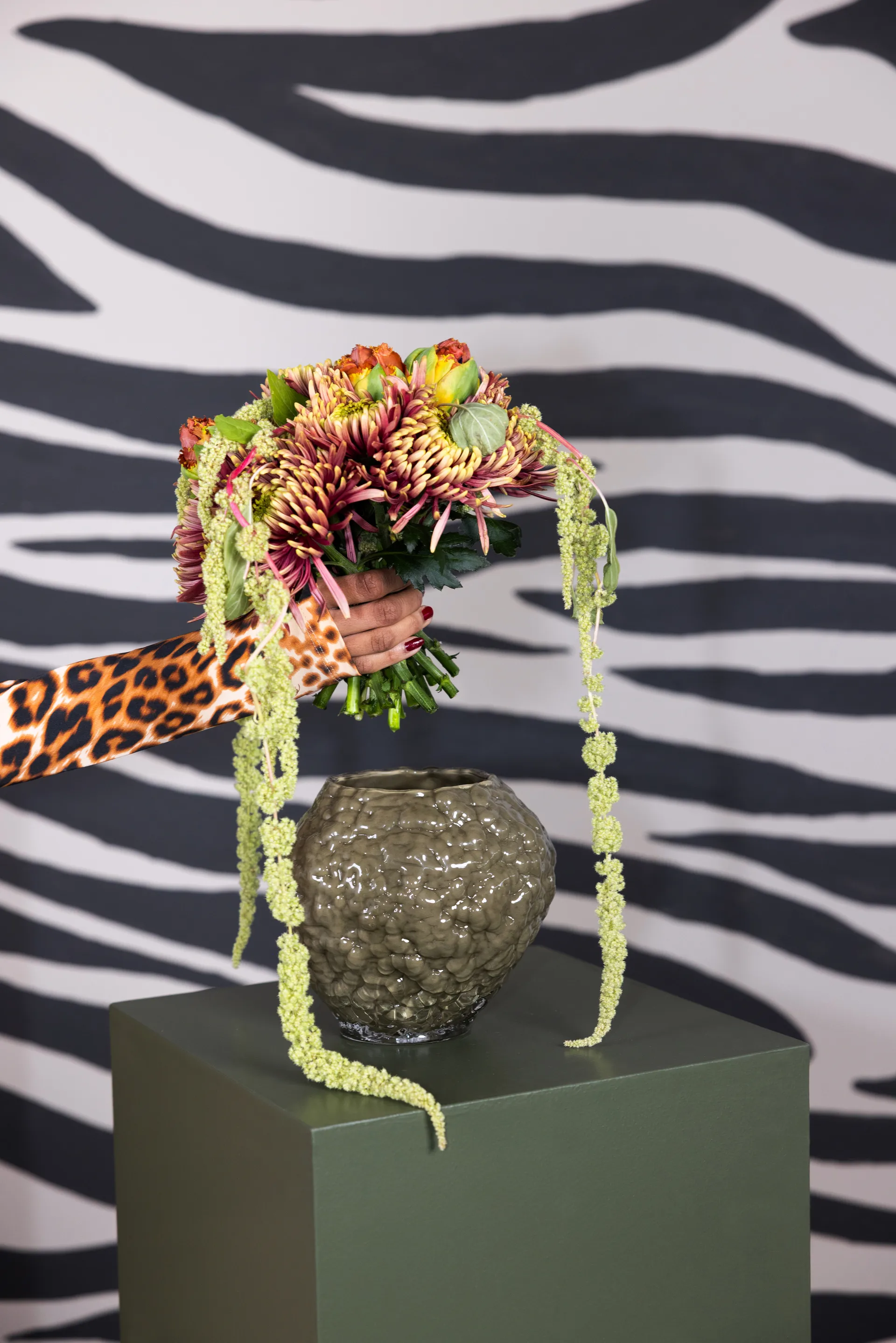 Corallo 花瓶 XS 19x17x17.5 cm, Green Byon | バイオン