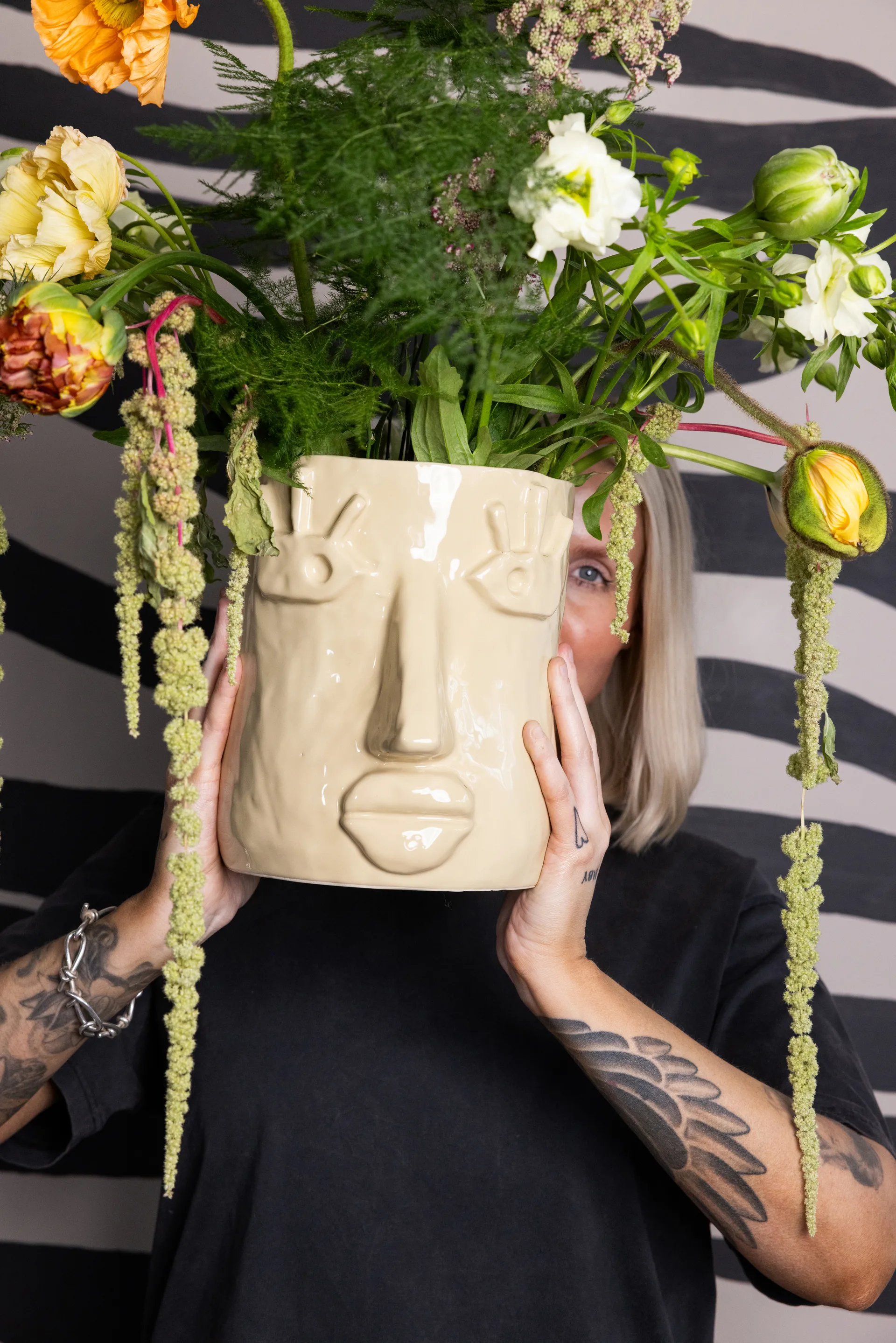 Facy 鉢 L 24x19x22 cm, Beige Byon | バイオン