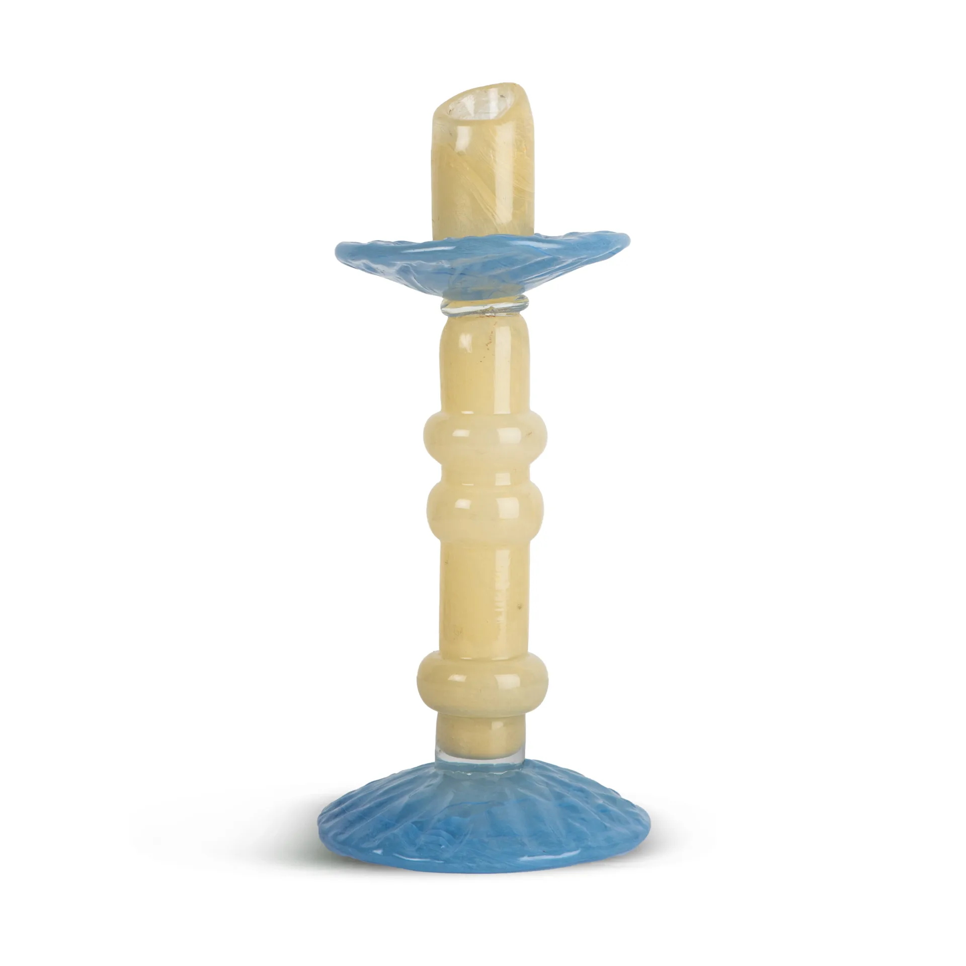 Lara キャンドルホルダー M 26 cm, Light beige-light blue Byon | バイオン