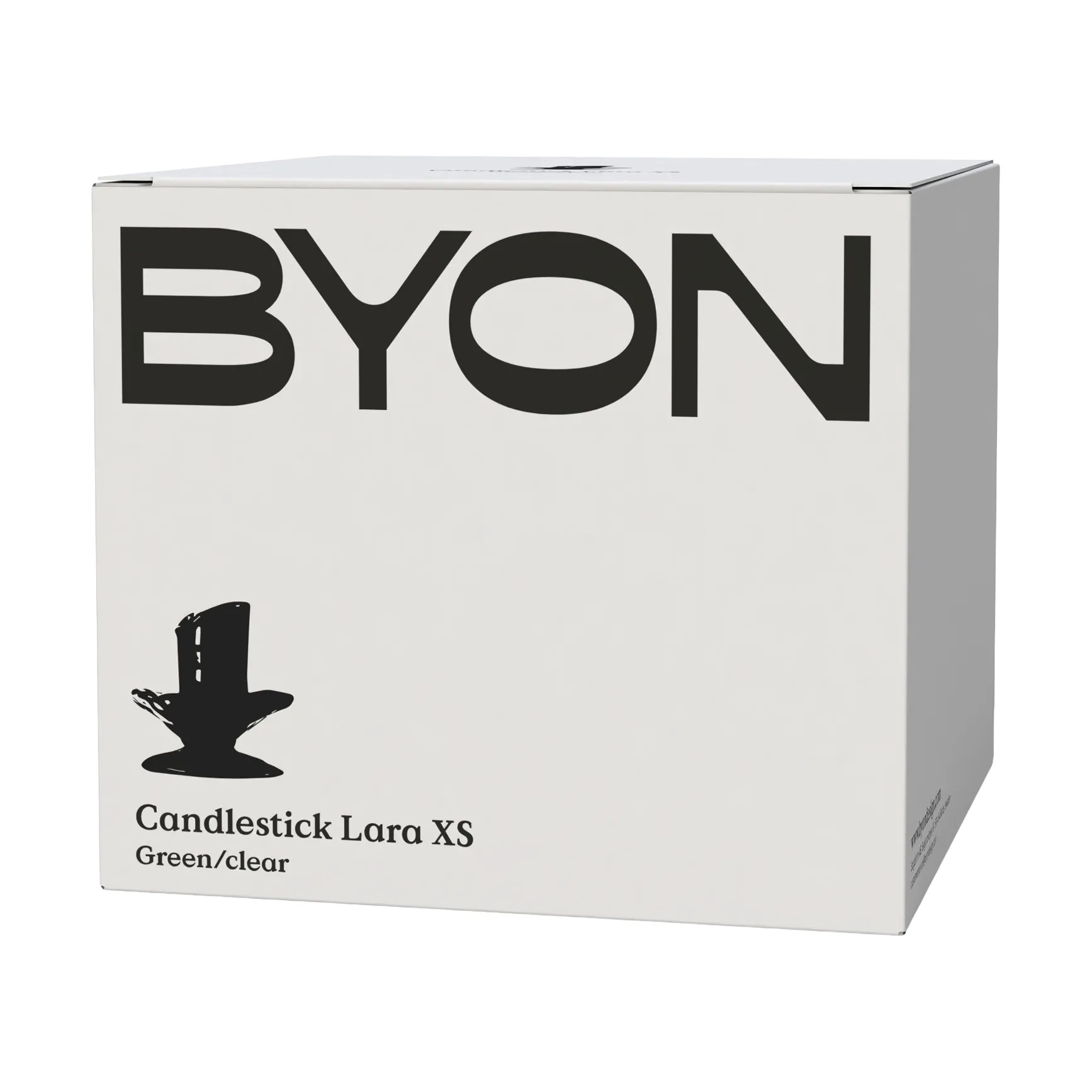 Lara キャンドルホルダー XS 9 cm, Orange-brown Byon | バイオン