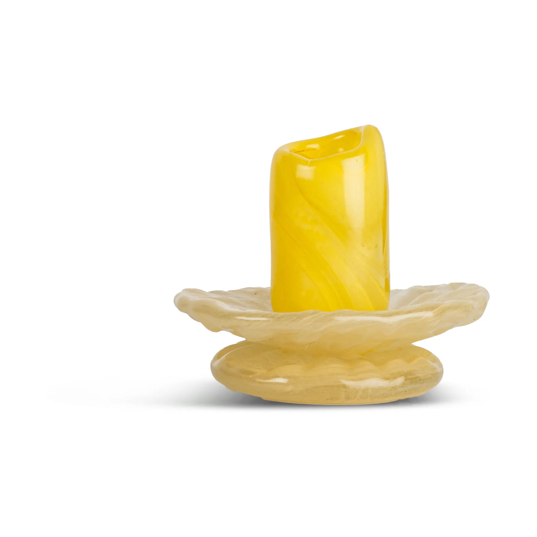 Lara キャンドルホルダー XS 9 cm, Yellow-light beige Byon | バイオン