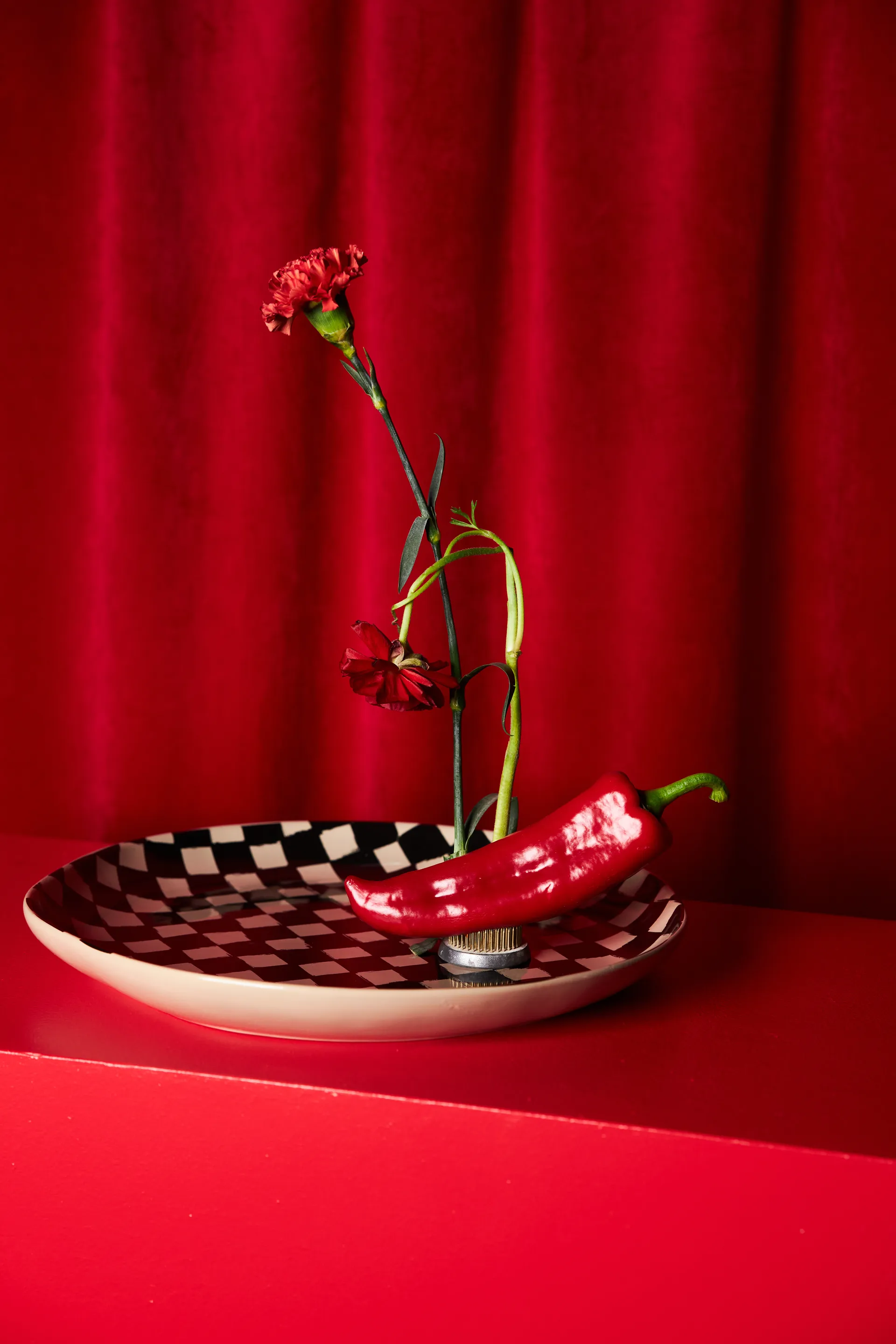 Lexi サービングディッシュ 37 cm, Black-beige Byon | バイオン