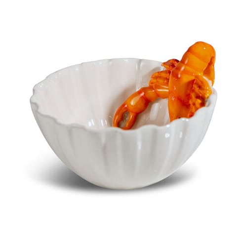 Lobsti ボウル Ø14 cm - White-orange - Byon | バイオン