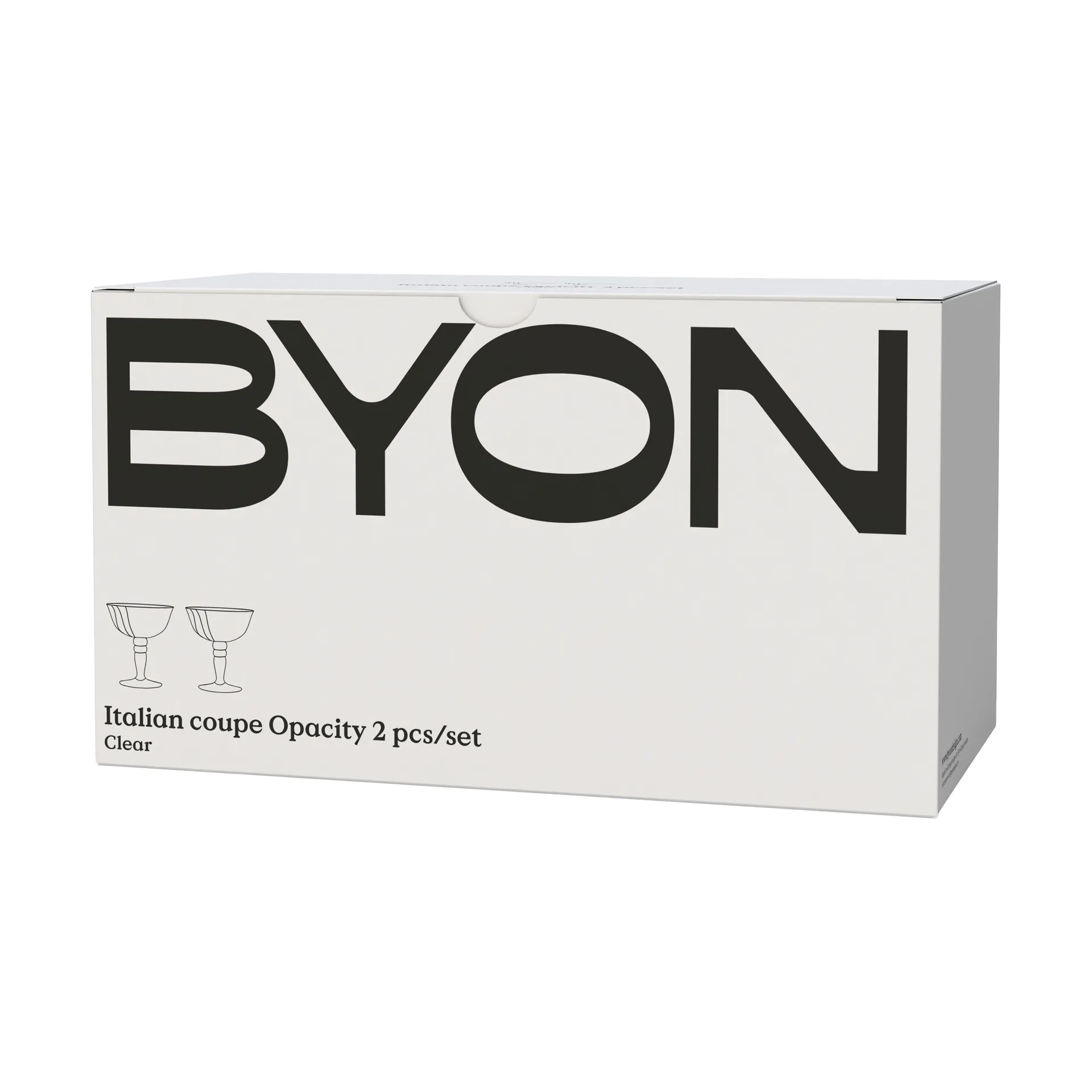 Opacity イタリアンシャンパングラス 15 cl 2本, Clear Byon | バイオン