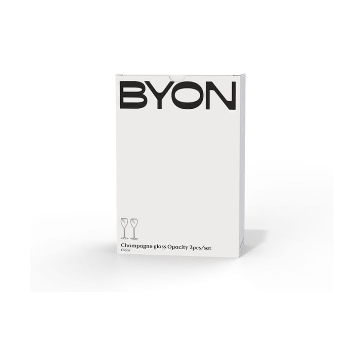 Opacity シャンパングラス 16 cl 2個セット, Clear Byon | バイオン